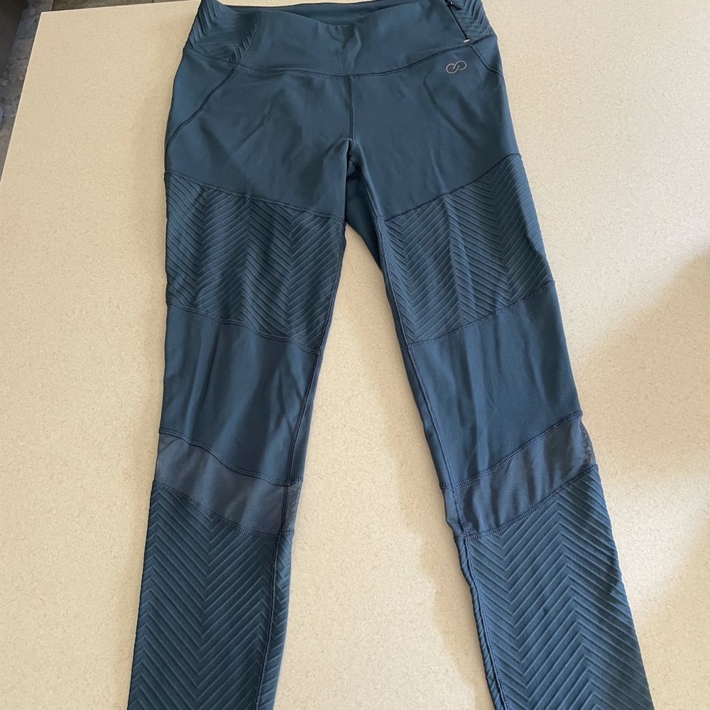 Blue gray Moto type Calia leggings